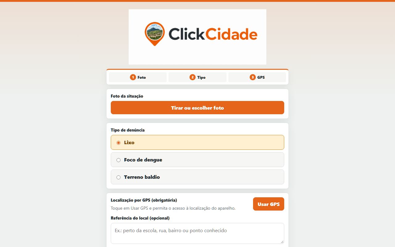 ClickCidade — FotoDenúncia