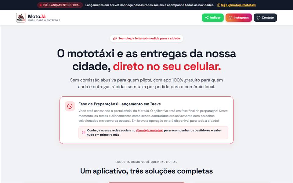 MotoJá — Mobilidade urbana