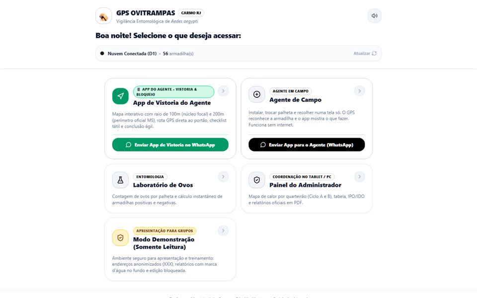 GPS Ovitrampas — Demo anonimizada